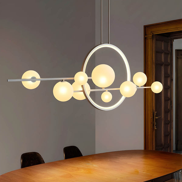 Moderne Glazen Bolkroonluchters - hanglampen - afmetingen