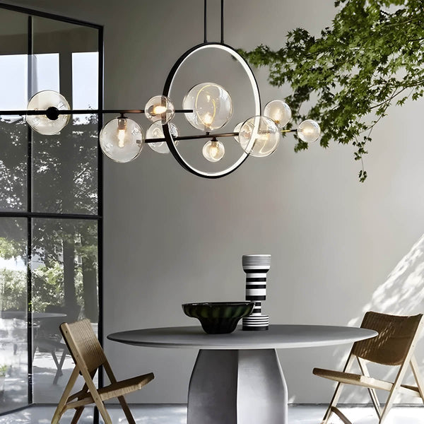 Moderne Glazen Bolkroonluchters - hanglampen - sfeerbeeld