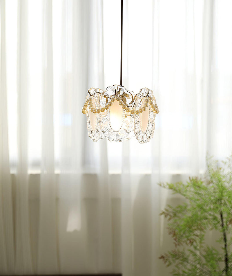 Bloemen Glazen Hanglamp - hanglampen - materiaaldetail