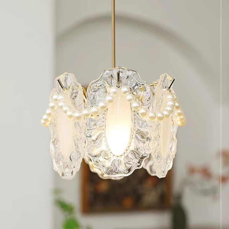 Bloemen Glazen Hanglamp - hanglampen - sfeerbeeld