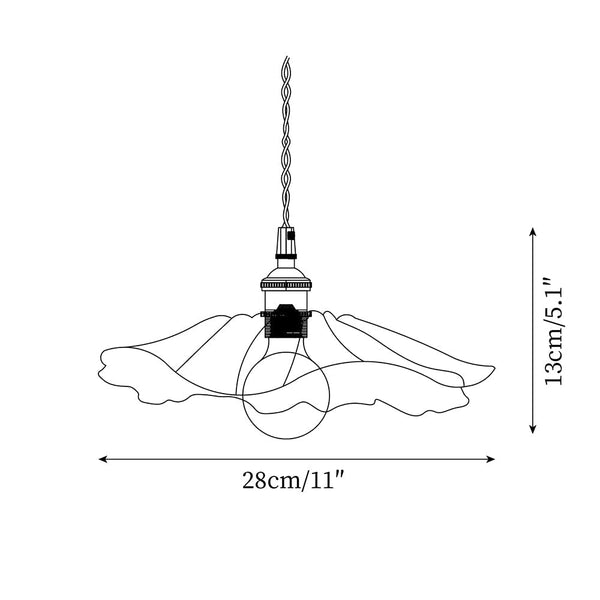 Bloem Glazen Hanglamp - hanglampen - detail