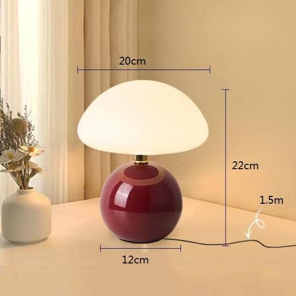 Franse Room Champignon Lamp - tafellampen - zijaanzicht