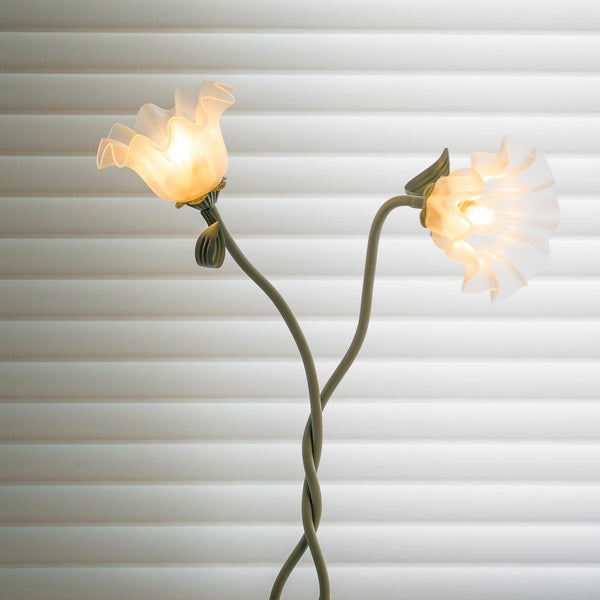 Elegante Calla Flowers Witte Vloerlamp