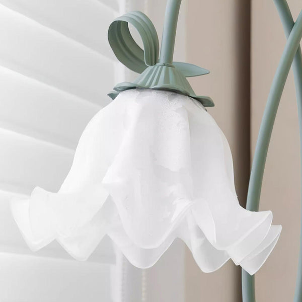 Elegante Calla Flowers Witte Vloerlamp