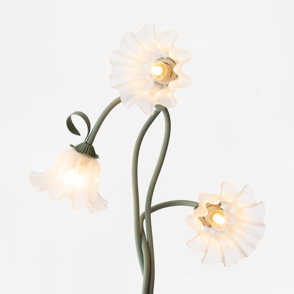 Elegante Calla Flowers Witte Vloerlamp - vloerlamp - detail