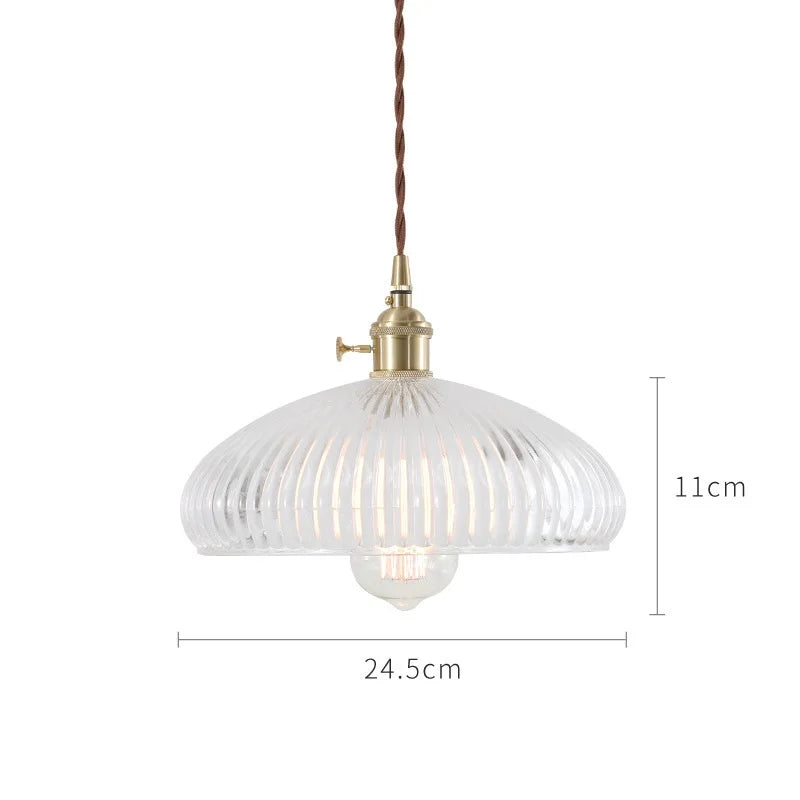 AeroNord LumiSphere Hanglamp – Nordic Japan Stijl Glazen Pendant - hanglampen - in de kamer