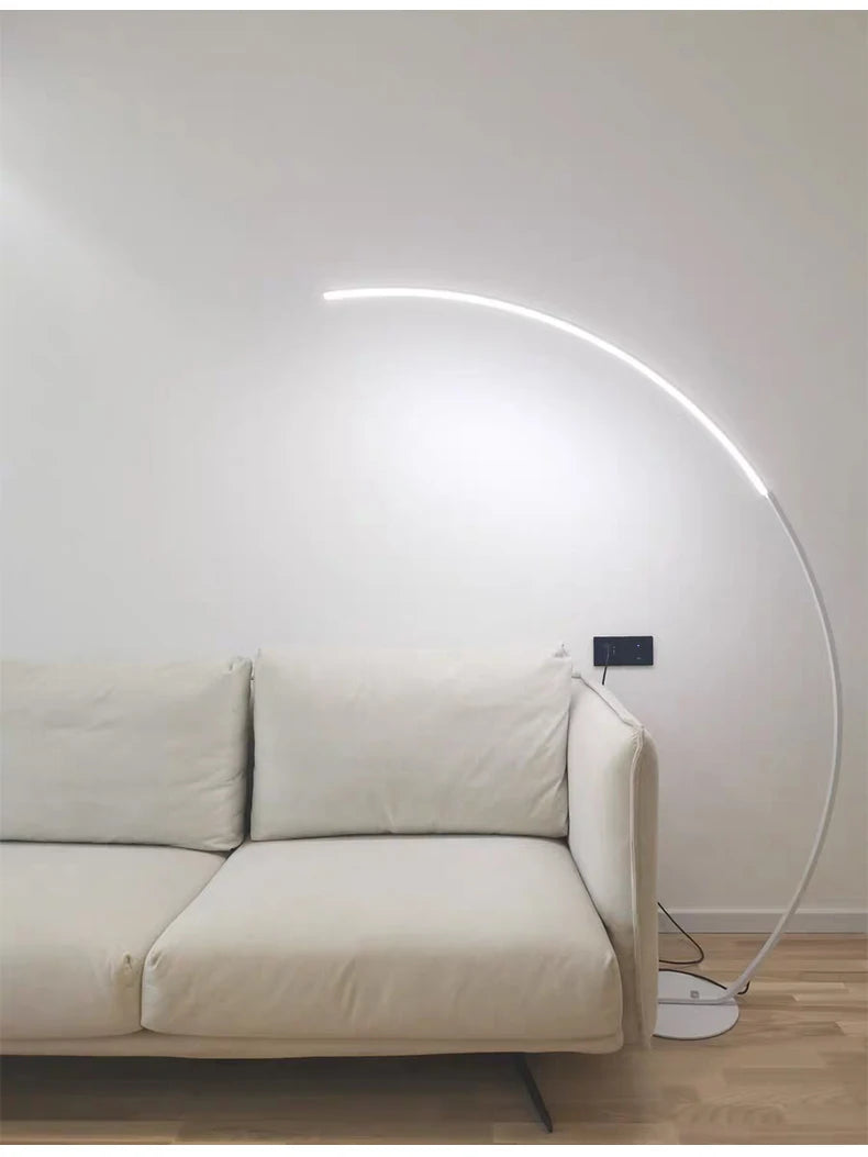 NordicGlow Slimline LED Vloerlamp - vloerlamp - zijaanzicht