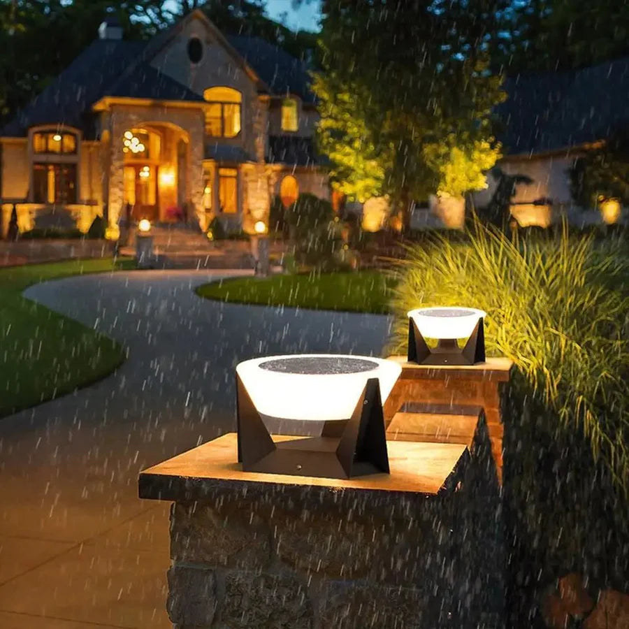 Landinglight | Luxe Buitenlamp Op Zonne-Energie - buitenverlichting - gemonteerd
