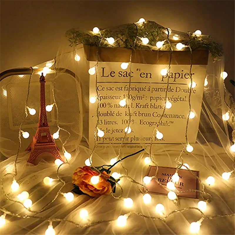 Multicolor LED Bal Kerstverlichting - buitenverlichting - sfeerbeeld