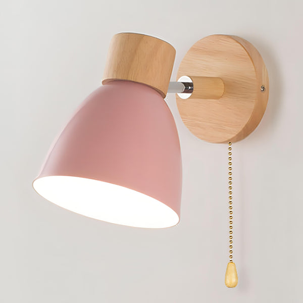Hout Scandinavisch Moderne Hangende Schakelaar Wandlamp - wandlampen - in de kamer