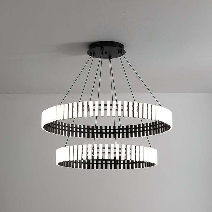 Elegante Hangende Led-Kroonluchter Met Warm, Neutraal en Koel Licht