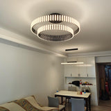 Elegante Hangende Led-Kroonluchter Met Warm, Neutraal en Koel Licht