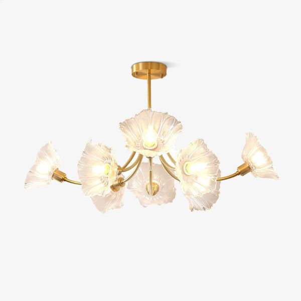 Glazen Kroonluchter Kalin Bloem - hanglampen - sfeerbeeld