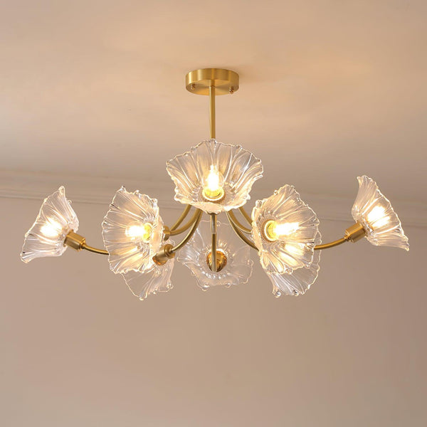 Glazen Kroonluchter Kalin Bloem - hanglampen - in de kamer