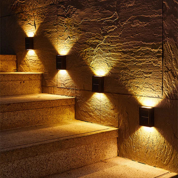 Draadloze Led Solar Wandlampen Deluxe - Creëer De Perfecte Sfeer In Je Tuin! - wandlampen - detail