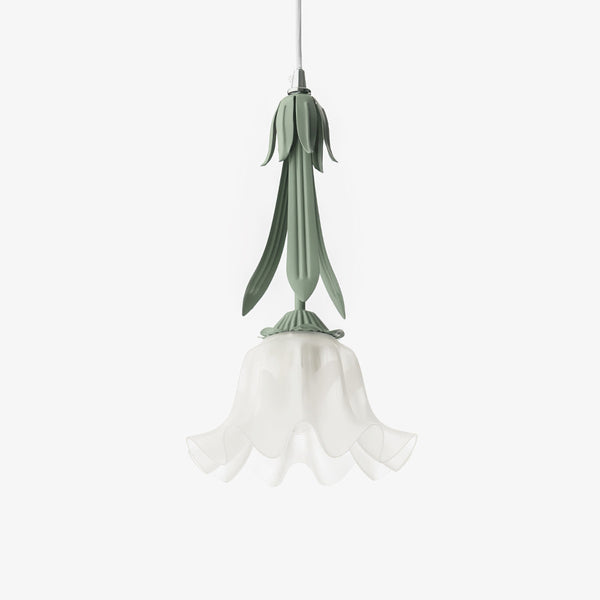 Glazen Hanglamp In De Vorm Van Een Bloem