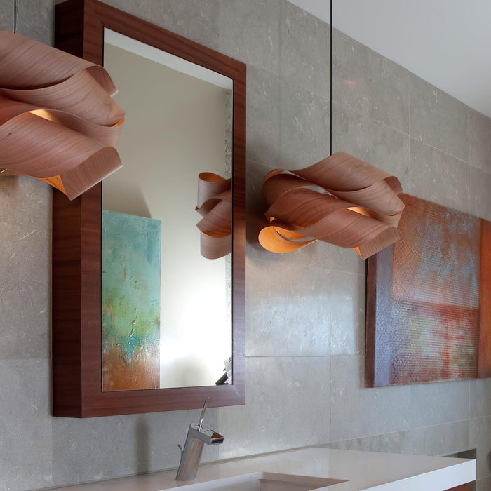 Houten Moderne Hanglamp Voor In De Eetkamer - hanglampen - close-up