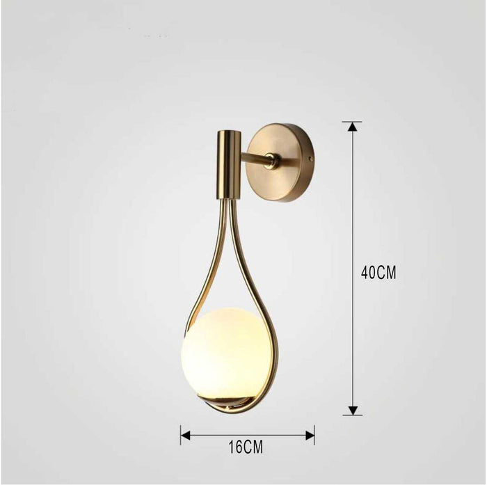 Moderne Scandinavische Wandlamp - wandlampen - zijaanzicht