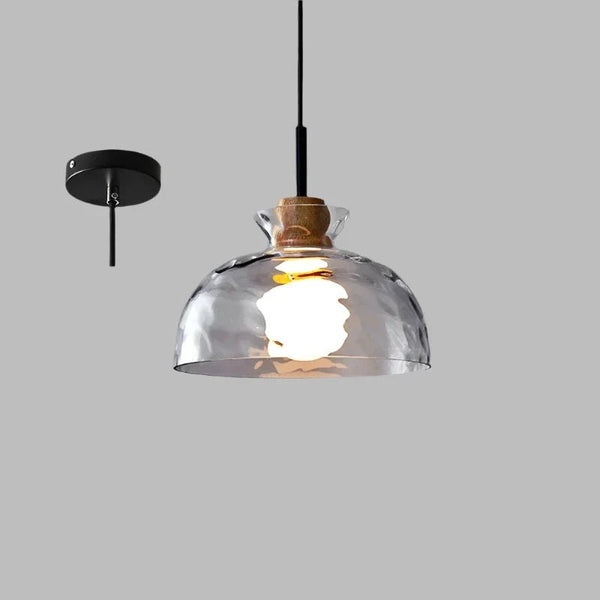 Minimalistische Art Ripple Glazen Hanglamp - hanglampen - zijaanzicht