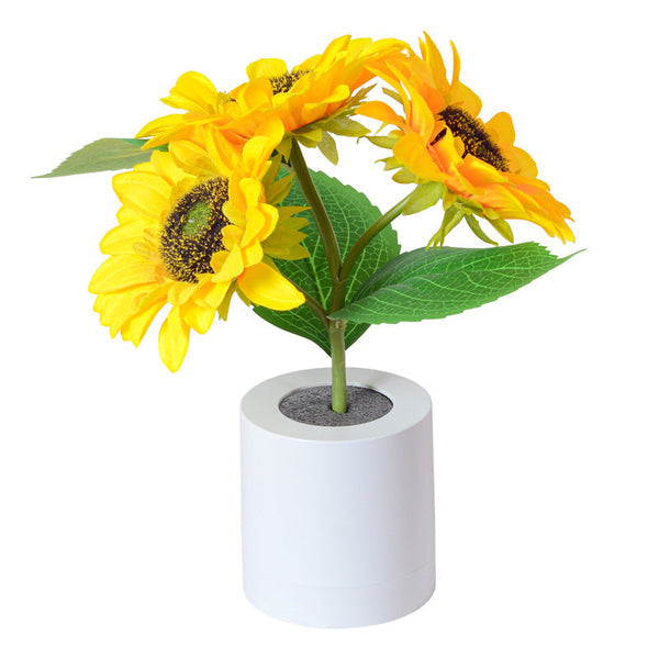 Fonkelende Zonnebloemlamp Voor Op Tafel - tafellampen - verlicht