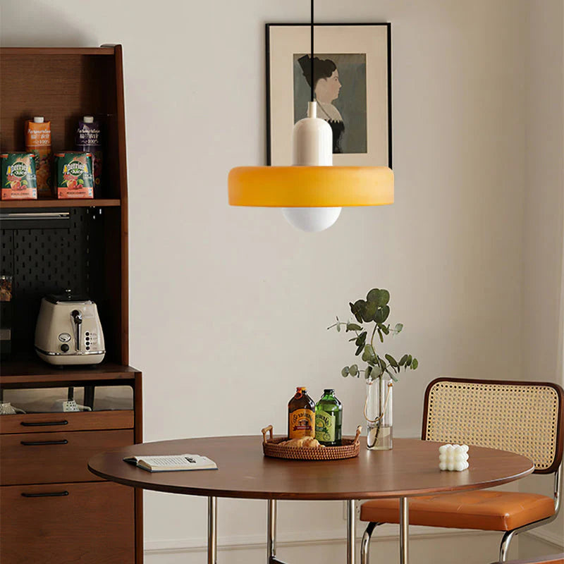 Bauhaus Hanglamp Van Gekleurd Glas - hanglampen - verlicht
