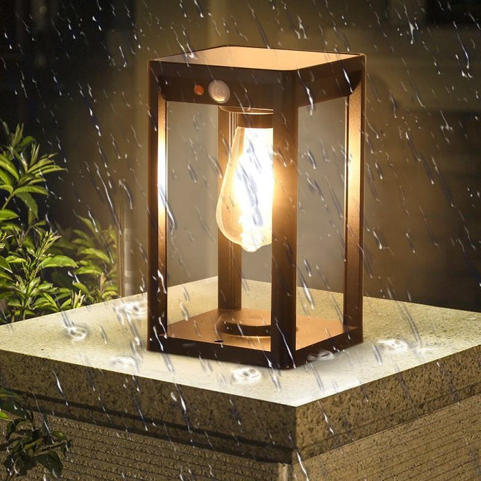 Pilaar Zonne- Energie Lamp - buitenverlichting - in de kamer