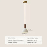 Crème Wind Massief Houten Hanglamp