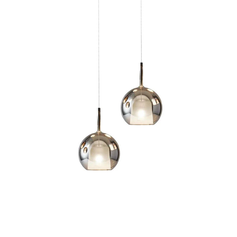 Scandinavische Hanglamp Van Aluminium En Glas - hanglampen - detail