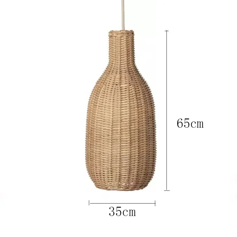 Bohemian Wicker Pendant Light - hanglampen - afmetingen
