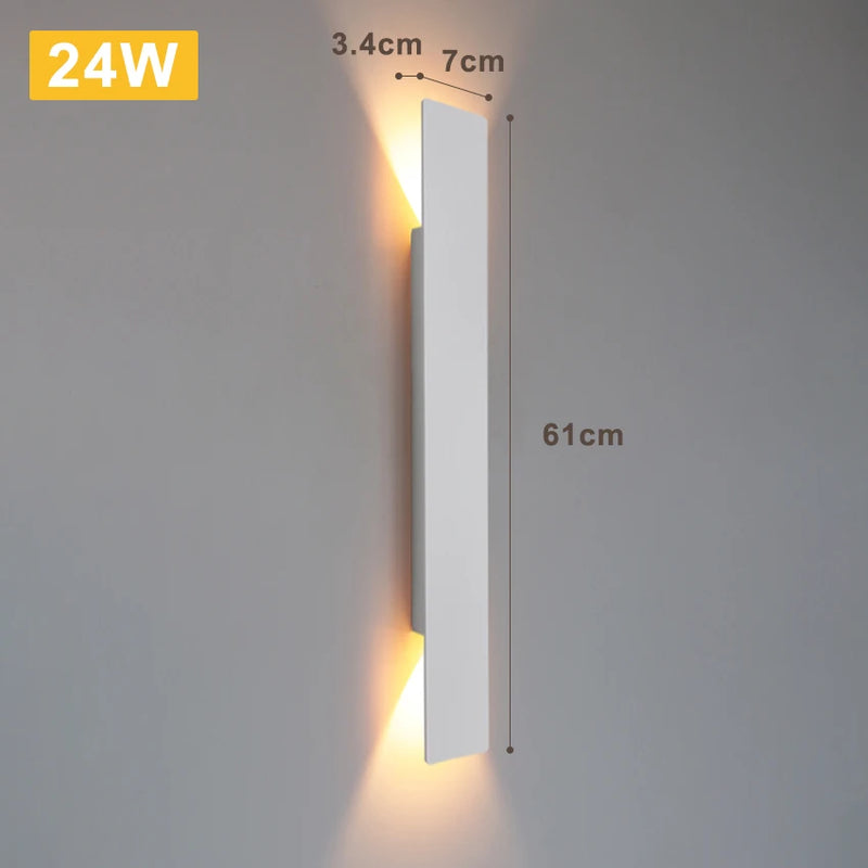 LumaShield Duo – LED Wandlamp Zwart & Wit