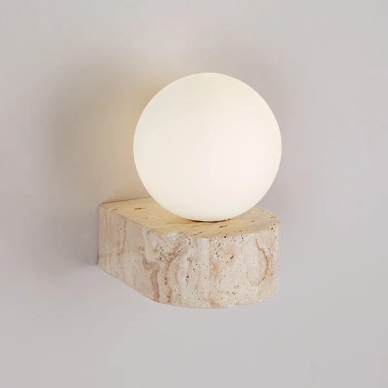 HikariStone Moderne LED Wandlamp van Glas – Japanse Retro Warmte voor Stijlvolle Interieurs - wandlamp