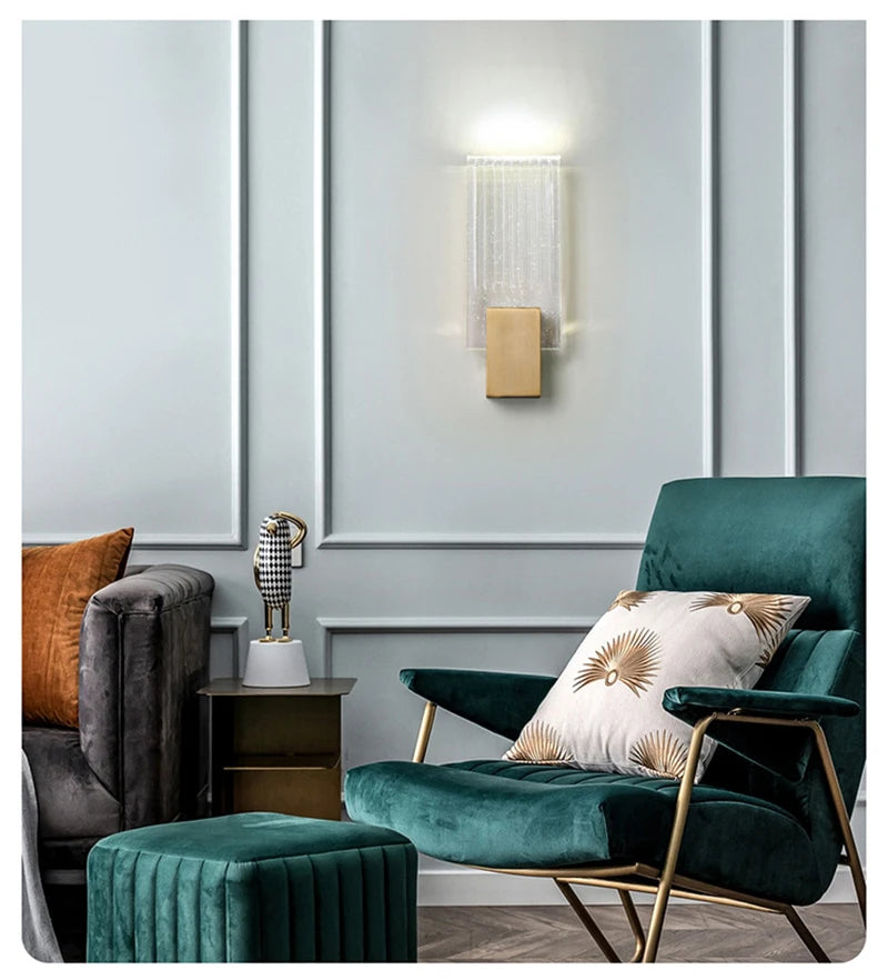 AuroraLux Bubble Wandlamp – Luxe Gouden LED