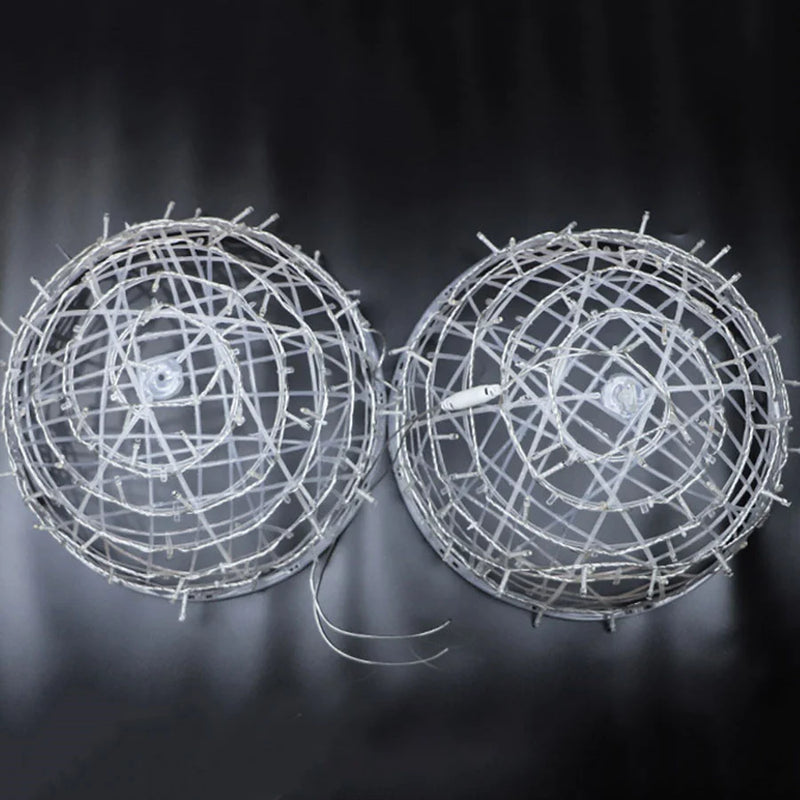 Kerst LED Rotanbal Slinger – Warme Feestverlichting & Buiten Fairy Garden Kerstverlichting