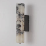 Marbella Lux Sconce – Natuurlijke Zwarte Marmeren Wandlamp in Italiaans Design voor Slaapkamer &a Woonkamer
