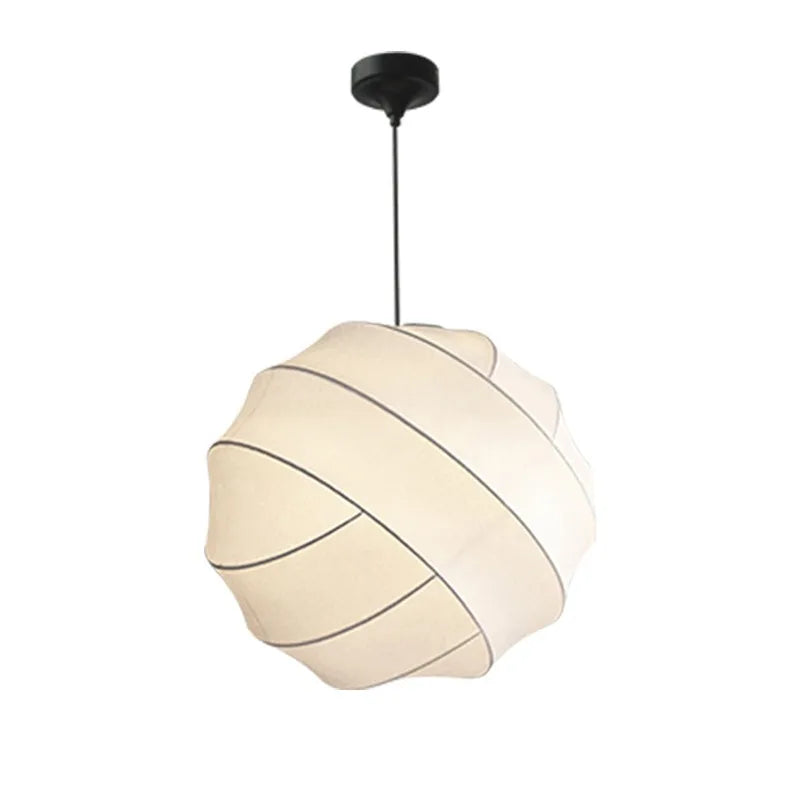 Wabi Sabi Zijde Hanglamp – Japanse Minimalistische Ronde Plafondlamp - hanglampen - detail