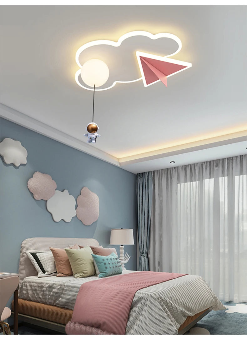 CosmoGlow Astronaut Wolkenplafondlamp - plafondlamp - verlicht