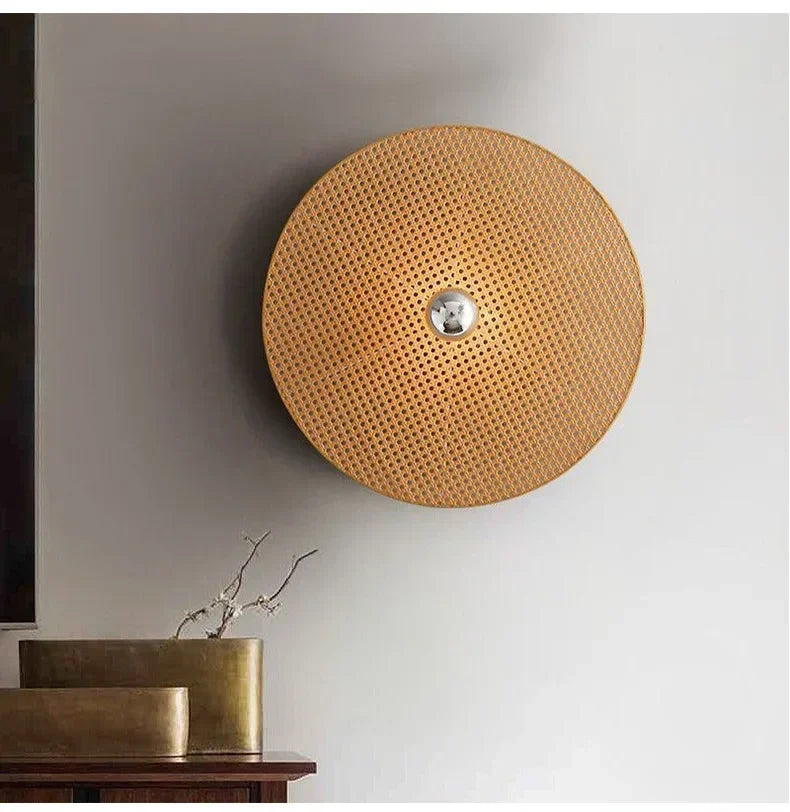 RattanHikari Handgemaakte Japanse Bamboe Wandlamp - wandlamp