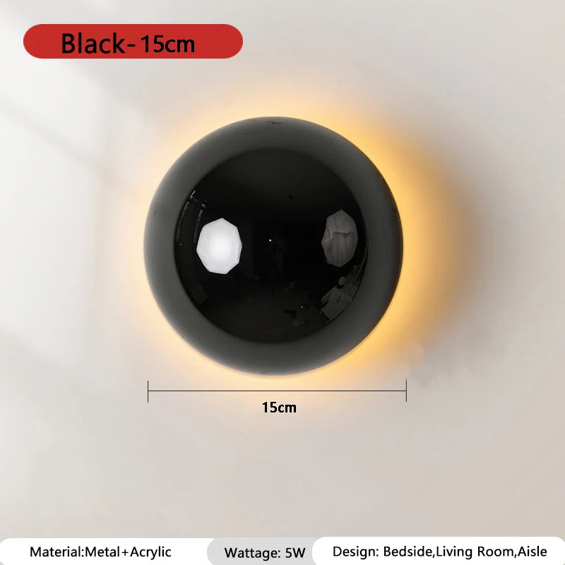 LumiBau Luxe Bauhaus Ronde Wandlamp - wandlamp - afmetingen