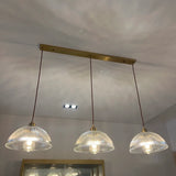 AuroraLuxe LED Hanglamp – Koper & Glas Design voor Moderne Interieurs