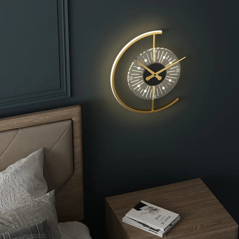 Nordic Clock Wall Lamp - wandlamp - detail