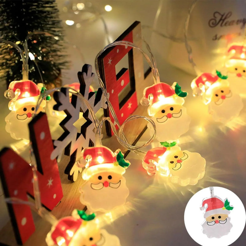 LumiJoy Kerst LED Slinger – Kerstboom, Sneeuwpop & Kerstman Lichtsnoer