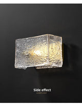 LuxeLuma Postmoderne Koperen Wandlamp met Glazen Kap