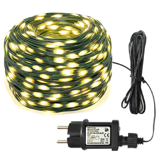 GLOWLINE – 10M-100M Waterdichte LED Lichtslinger met 8 Modi
