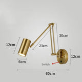 LUXARM Verstelbare Wandlamp met Lange Arm