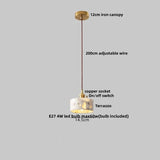 TerraLume LED Hanglamp – Moderne Terrazzo & Koper Designlamp