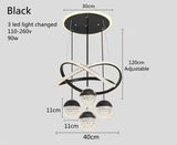 LumaCrest LED Hanglamp – Moderne Art Deco Sfeer voor Eetkamer en Woonruimte