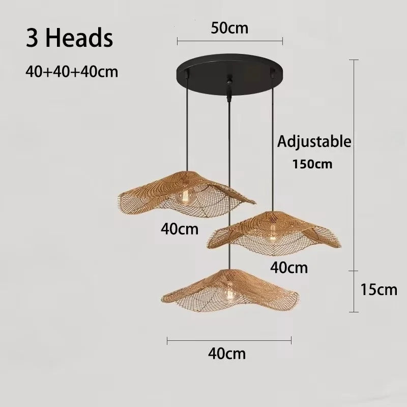 Handgemaakte Rotan Hanglamp - hanglampen - afmetingen