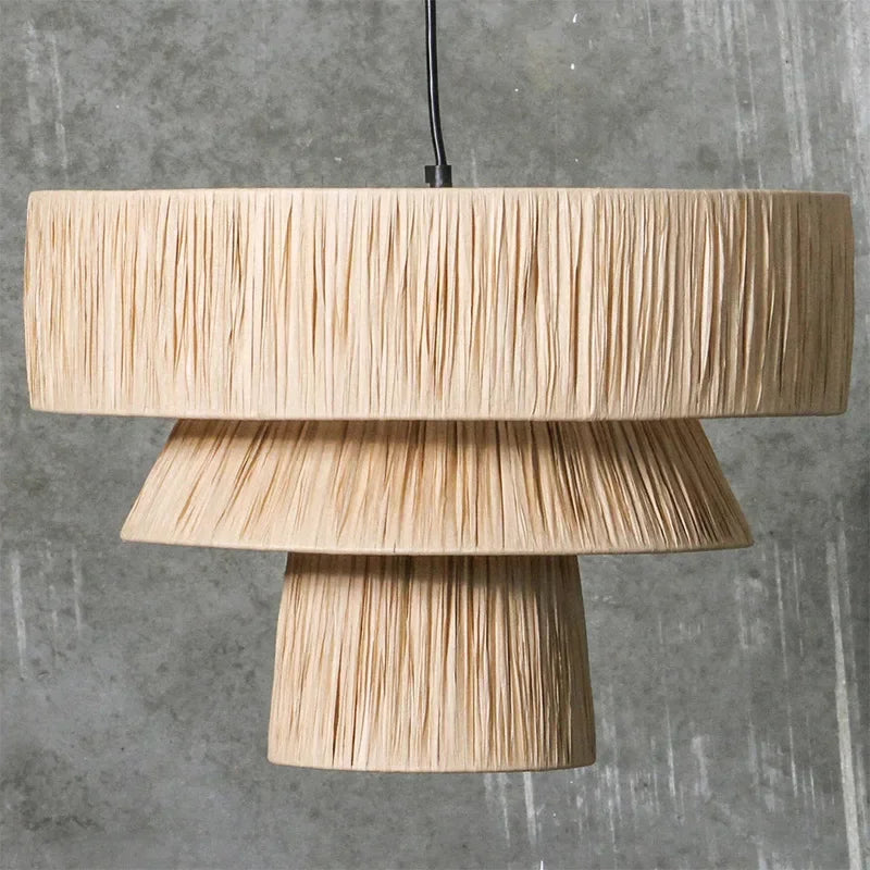 ZENLUMI Japanse Rieten Hanglamp