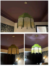 ChâteauLumière Franse Retro Koper & Stoffen Kwast Chandelier