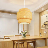 ZenWeave Bamboe Hanglamp – Handgeweven Oosterse Stijl voor Huis en Restaurant